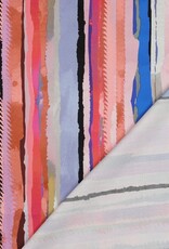 Katoen satijn digitale print kleurrijke strepen Katoen satijn digitale print kleurrijke strepen