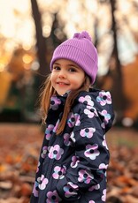 Softshell digital flowers dark petrol