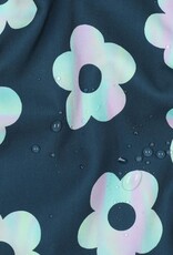 Softshell digital flowers dark petrol