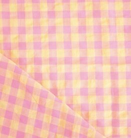 Vichy pink and yellow