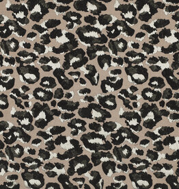 Jacquard animal skin leopard beige