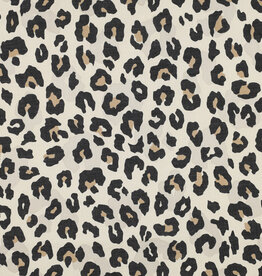 Katoen voile animal skin zand