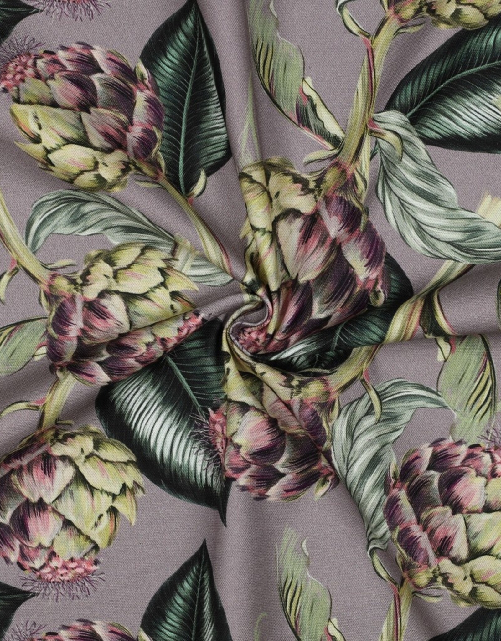 Canvas digital artichoke lavender
