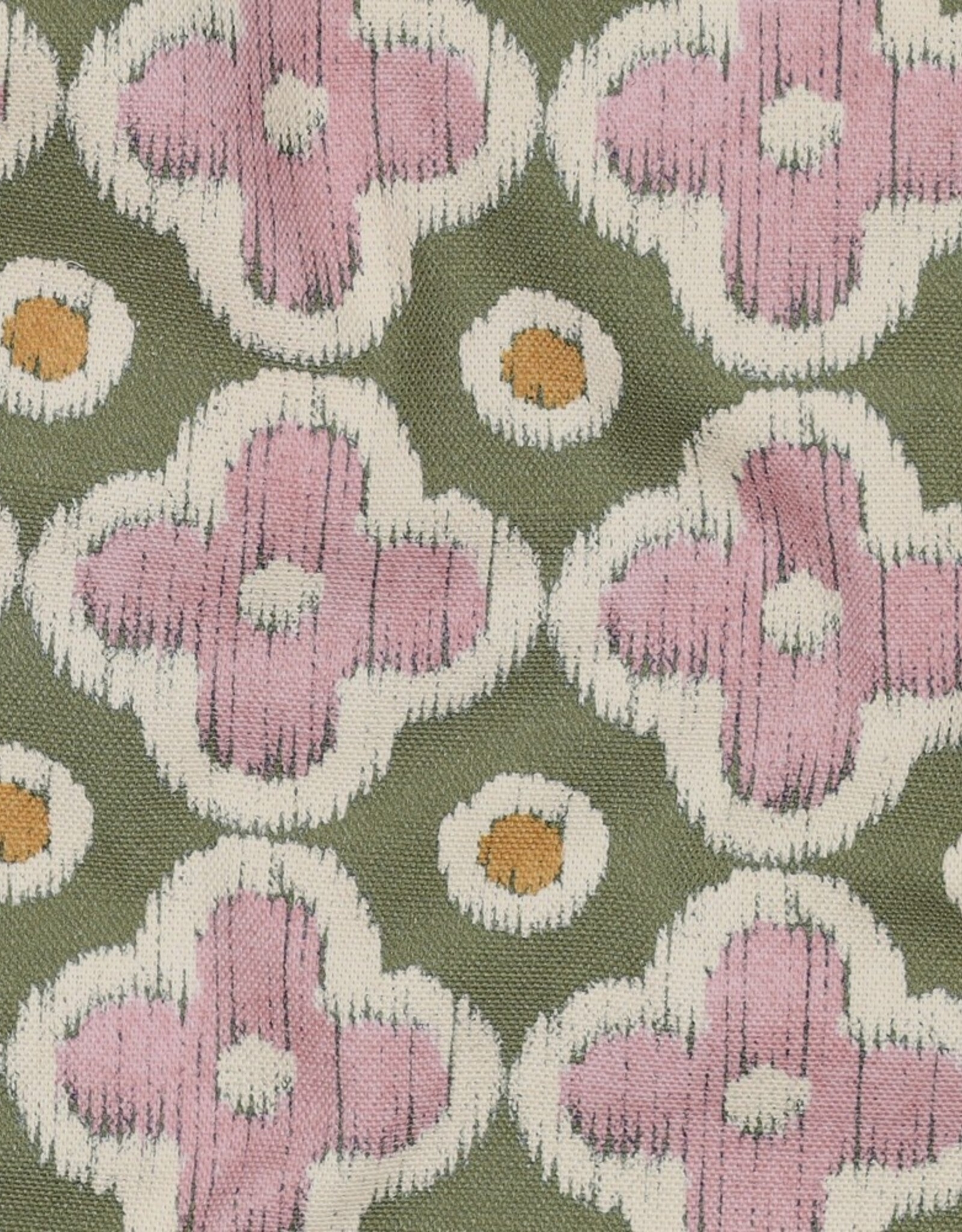 Canvas digital bloem mauve pickle green