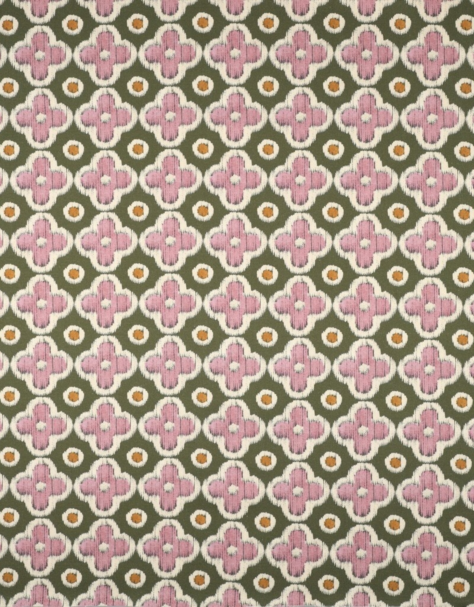 Canvas digital bloem mauve pickle green