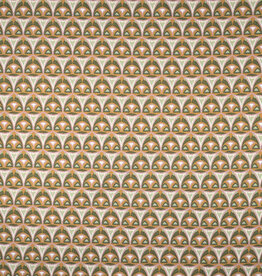 Canvas digital geometrische figuren mauve pickle green