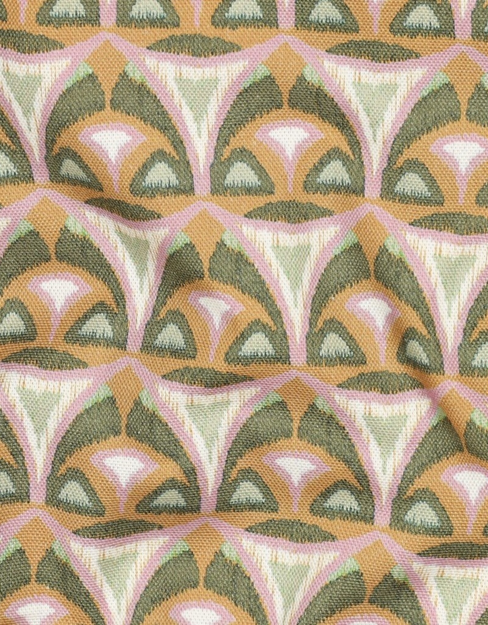 Canvas digital geometrische figuren mauve pickle green