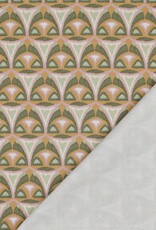 Canvas digital geometrische figuren mauve pickle green Canvas digital geometrische figuren mauve pickle green