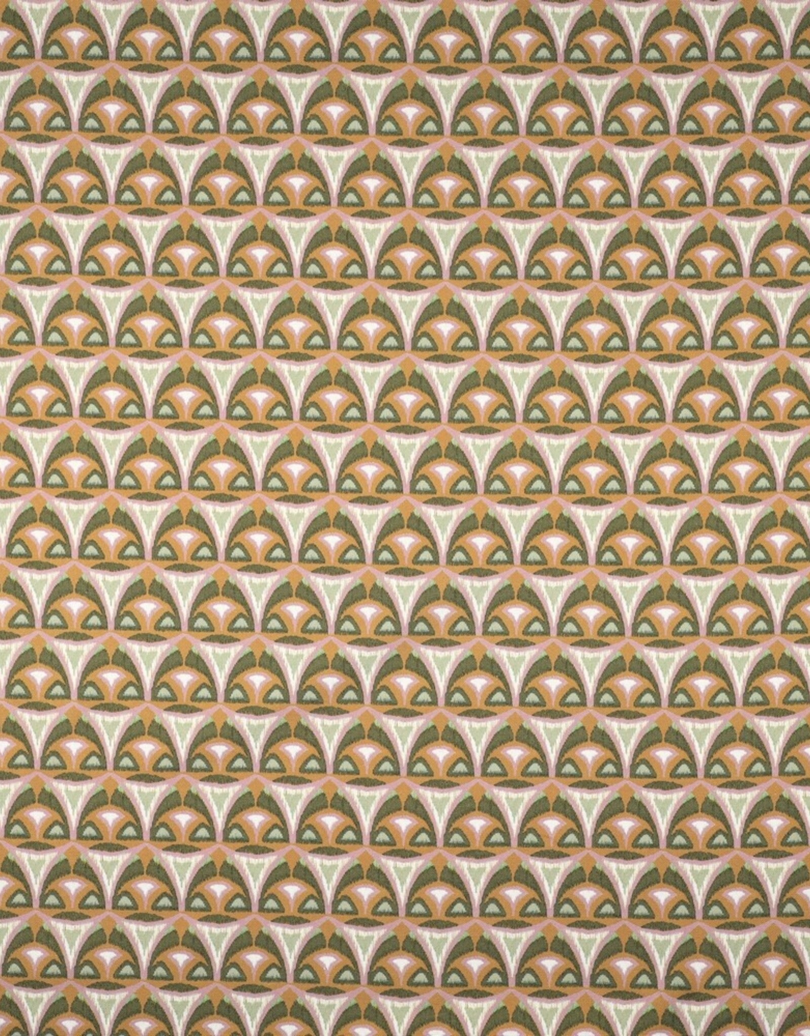 Canvas digital geometrische figuren mauve pickle green