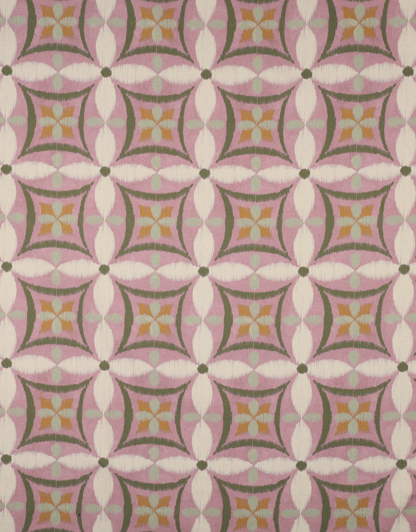 Canvas digital geometrische bloemen mauve