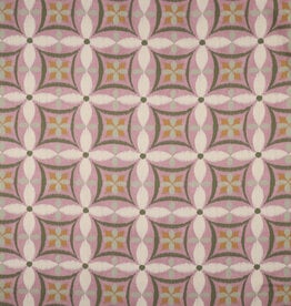 Poppy Canvas digital geometrische bloemen mauve