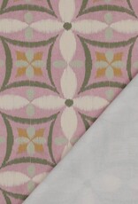 Canvas digital geometrische bloemen mauve Canvas digital geometrische bloemen mauve