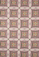 Canvas digital geometrische bloemen mauve Canvas digital geometrische bloemen mauve