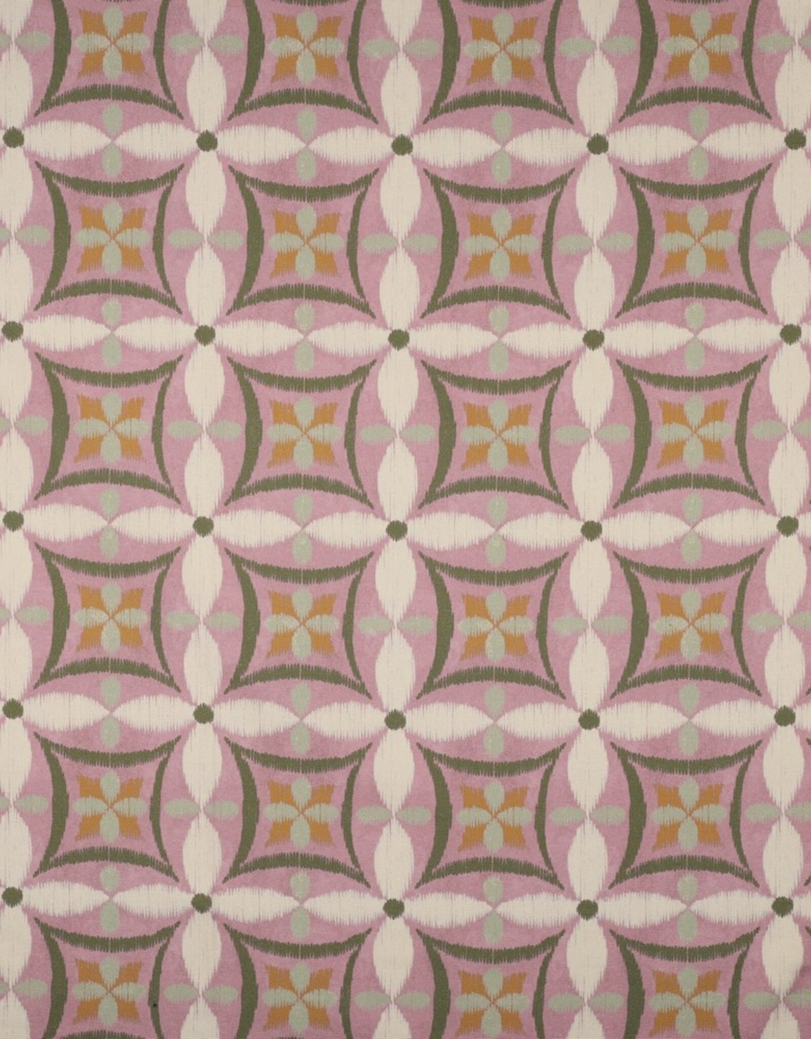 Canvas digital geometrische bloemen mauve