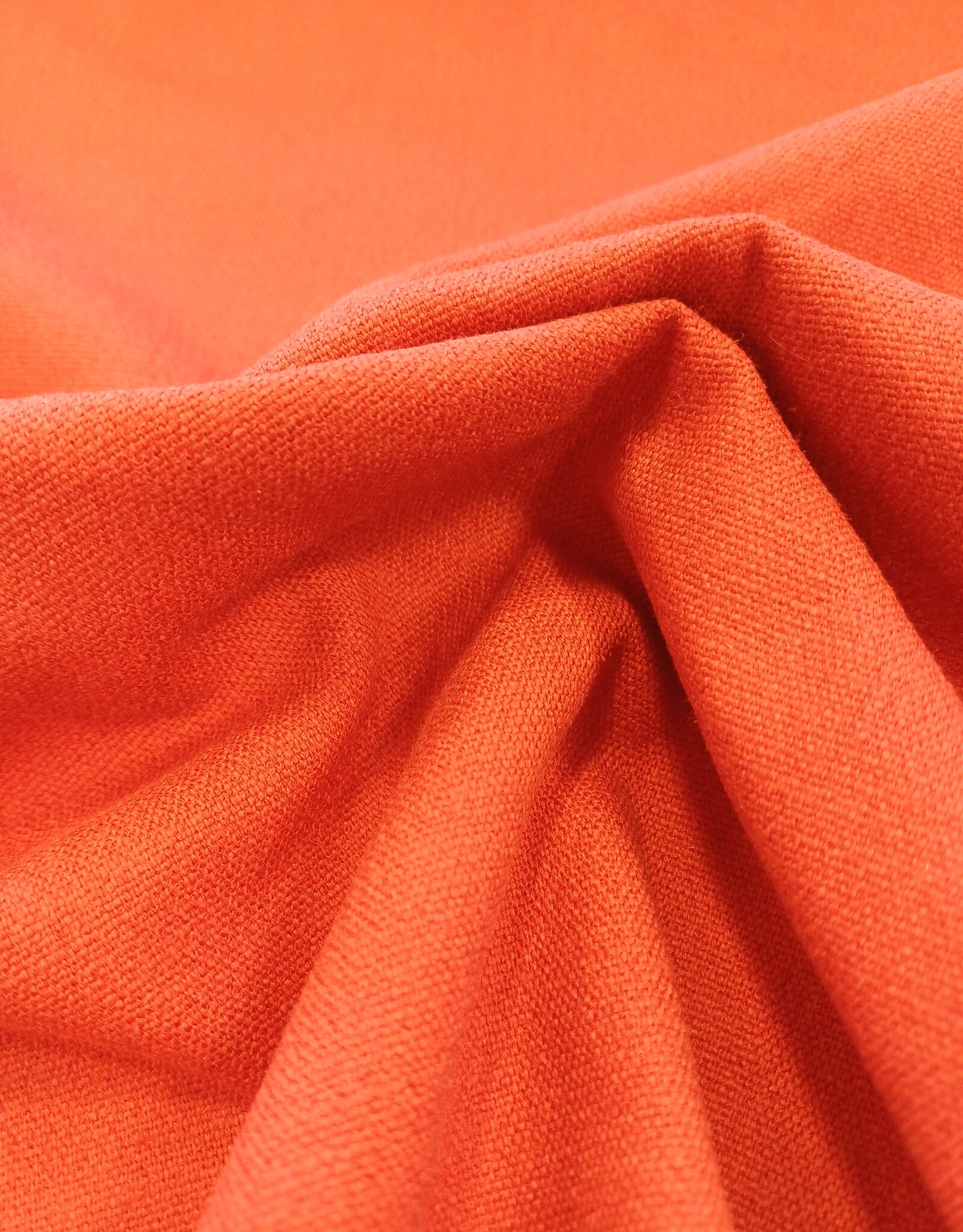 Stretch Linnen Uni terracotta