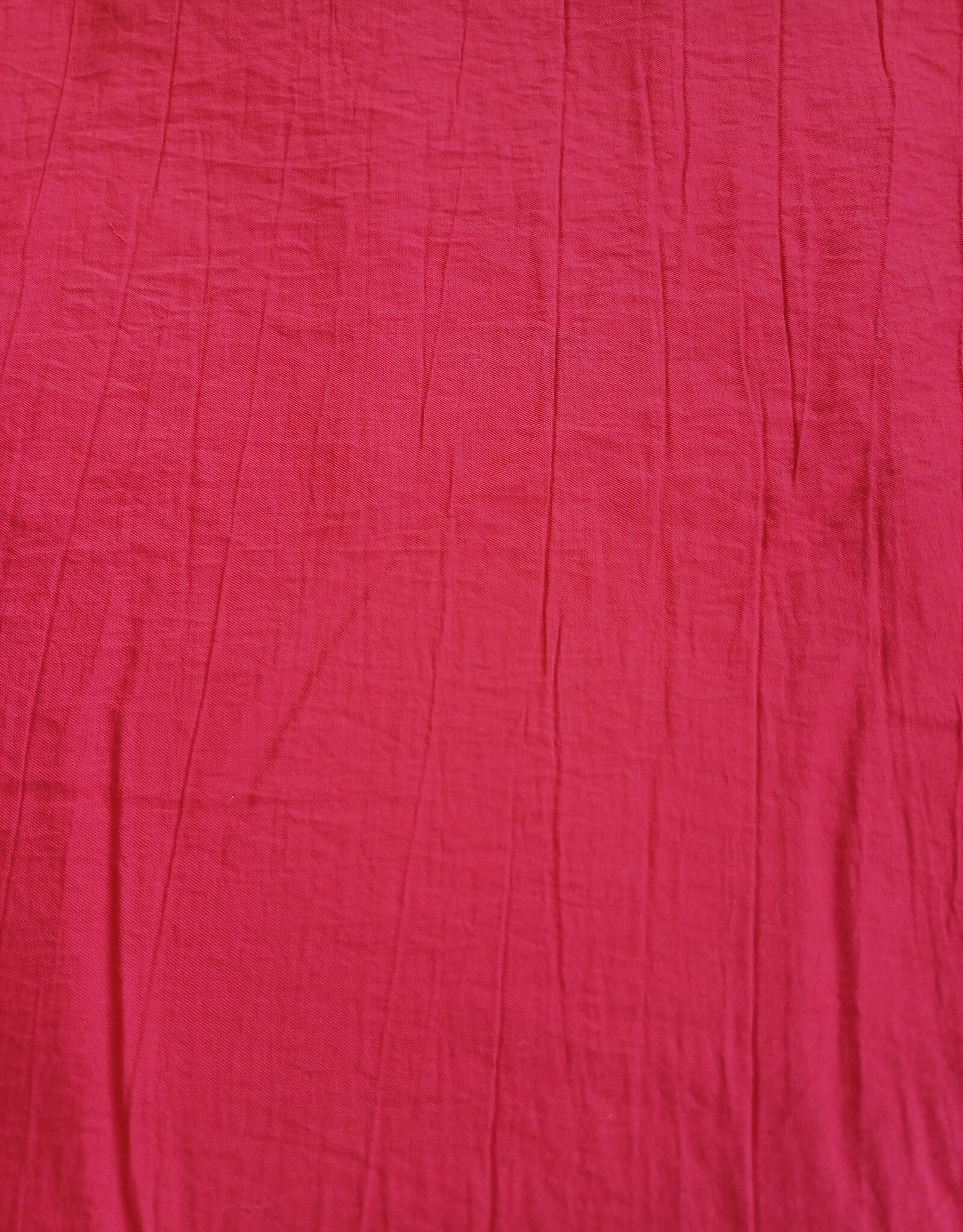 Viscose crinkle zommerrood- FM