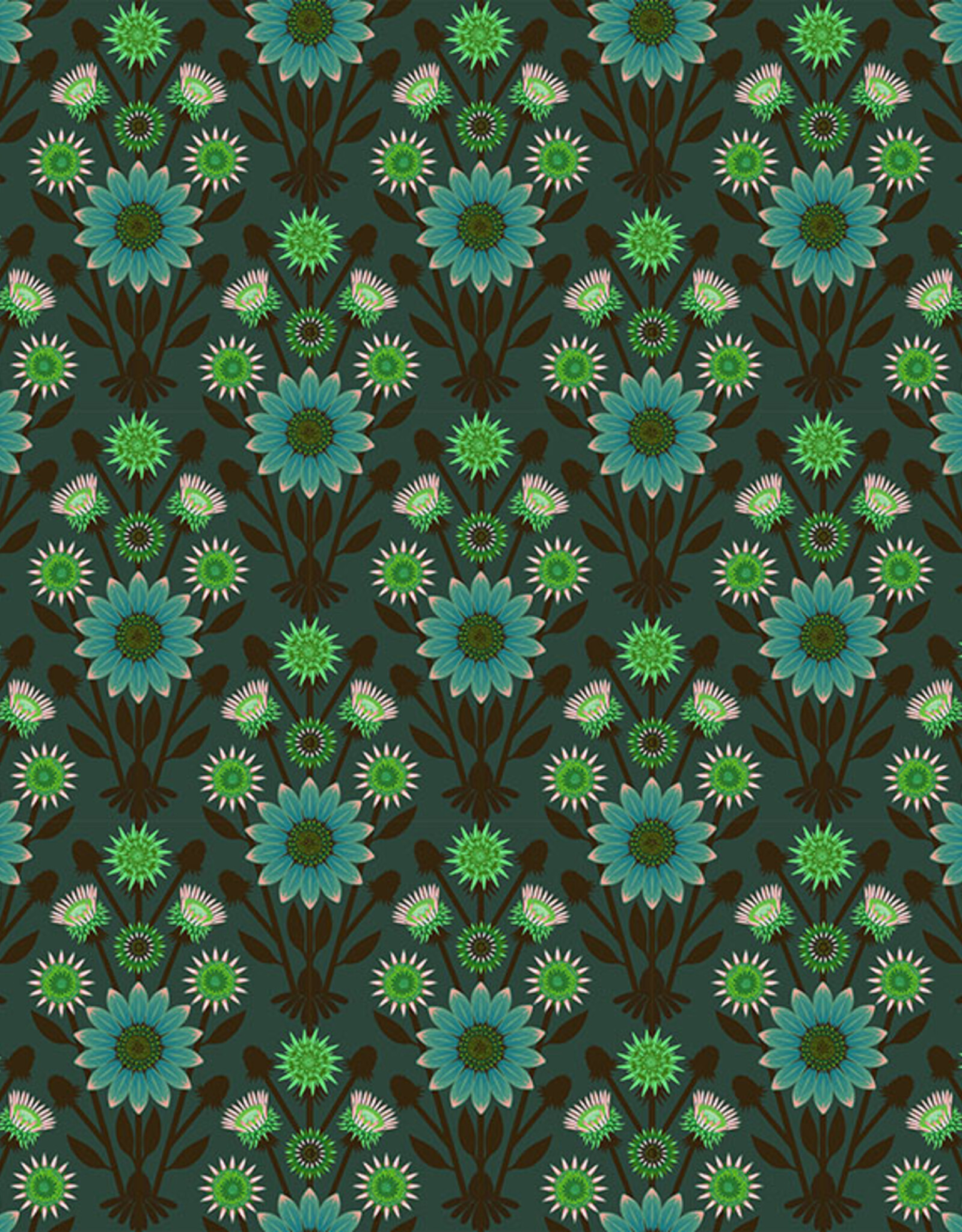katoen iconic boeket bloemen  groen neon