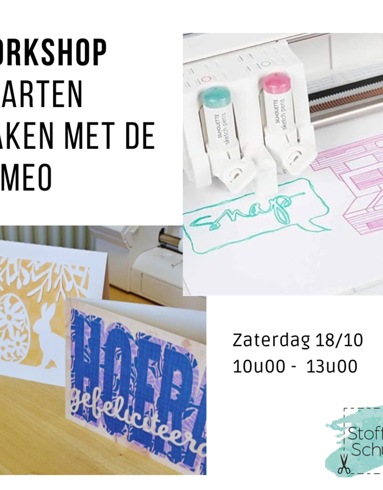 Workshop kaarten maken met gebruik pennen 18 oktober
