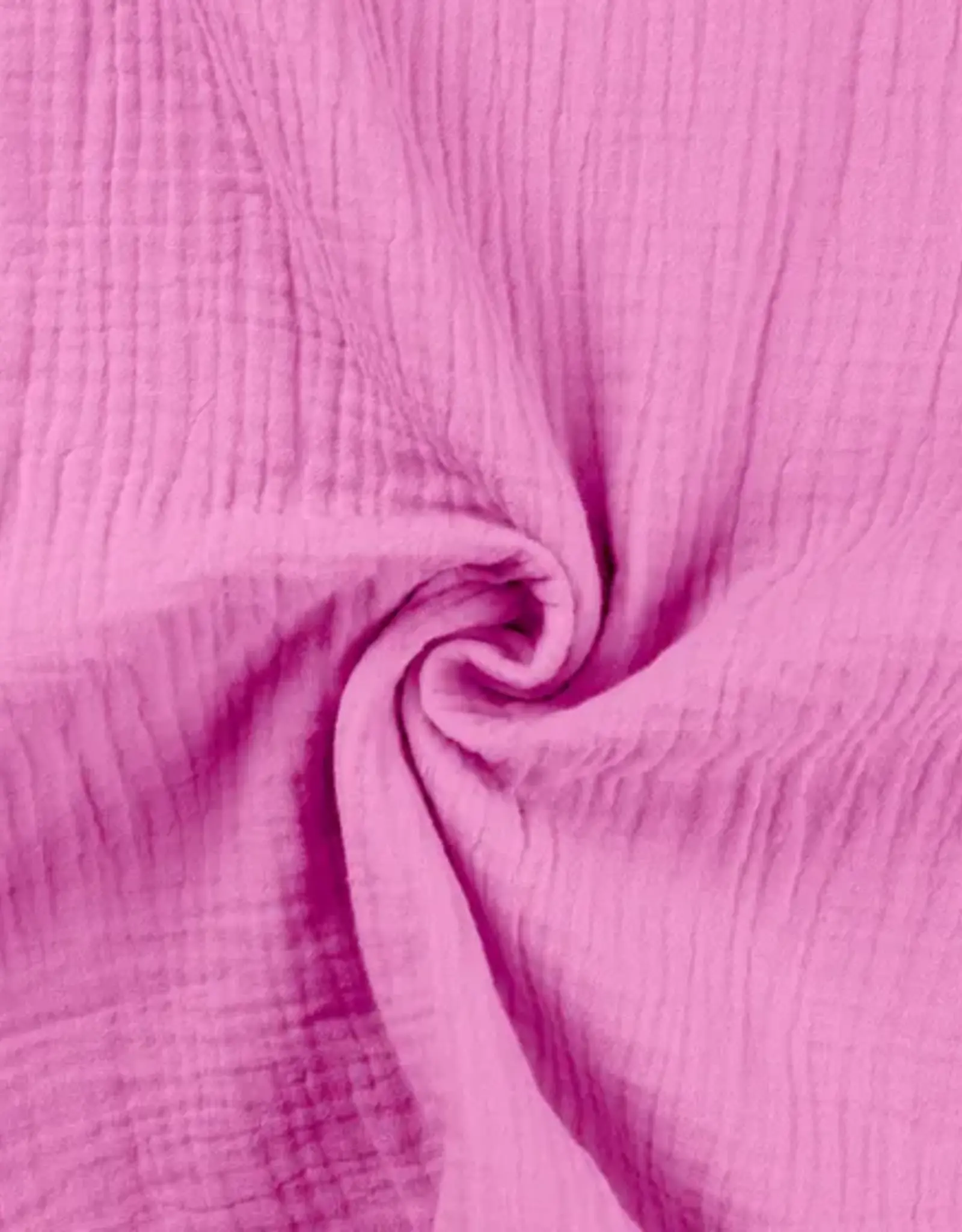 Stoffenschuur selectie Double gauze bambino uni fuchsia