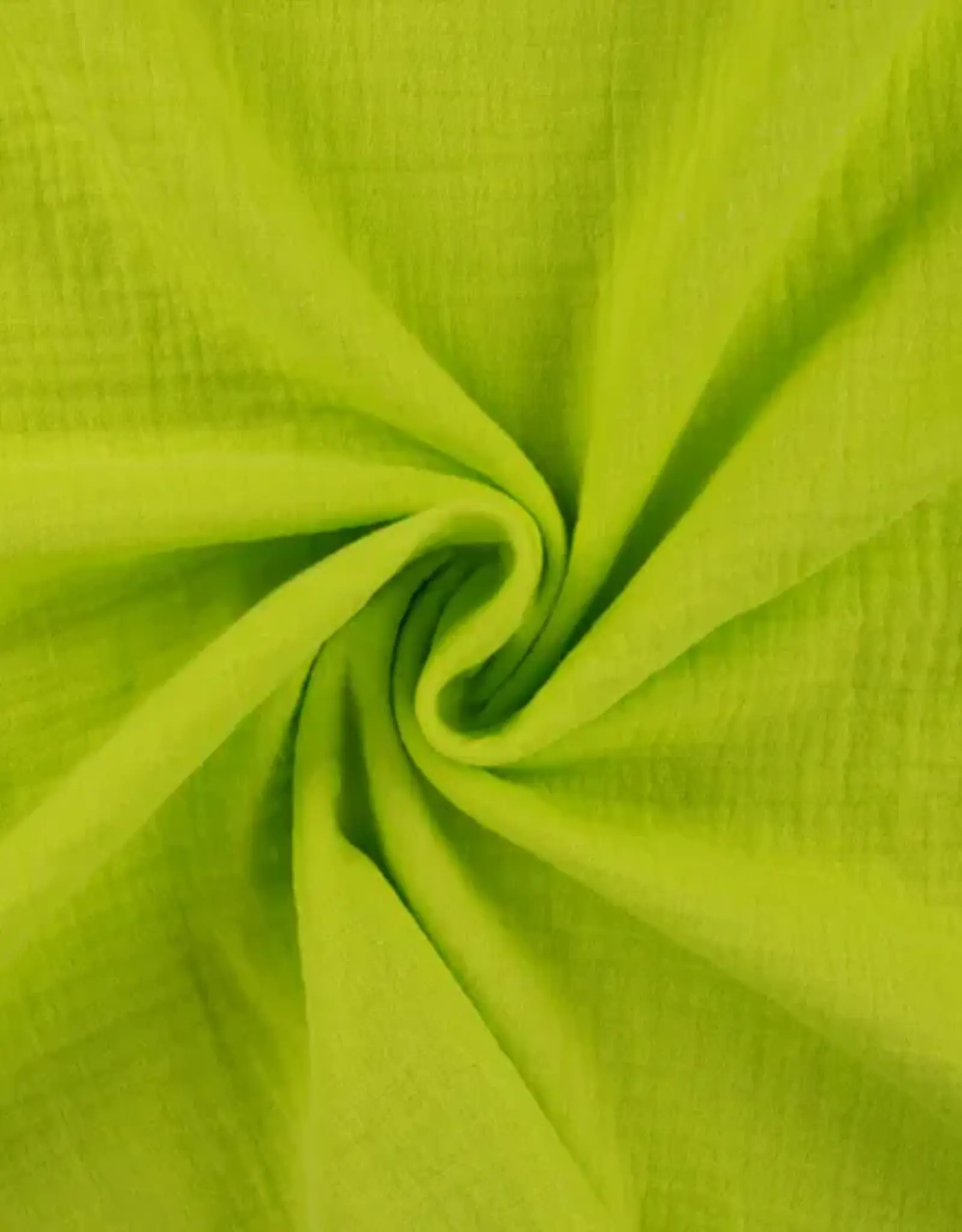 Stoffenschuur selectie Double gauze bambino uni neon geel