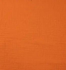 Stoffenschuur selectie Double gauze bambino uni oranje