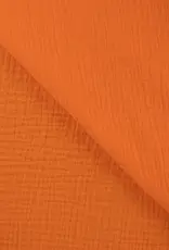 Stoffenschuur selectie Double gauze bambino uni oranje