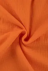 Stoffenschuur selectie Double gauze bambino uni oranje