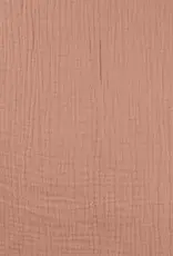 Stoffenschuur selectie Double gauze bambino uni dusty rose