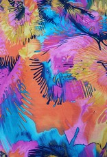 Viscose jersey flowers fuchsia Viscose jersey flowers fuchsia