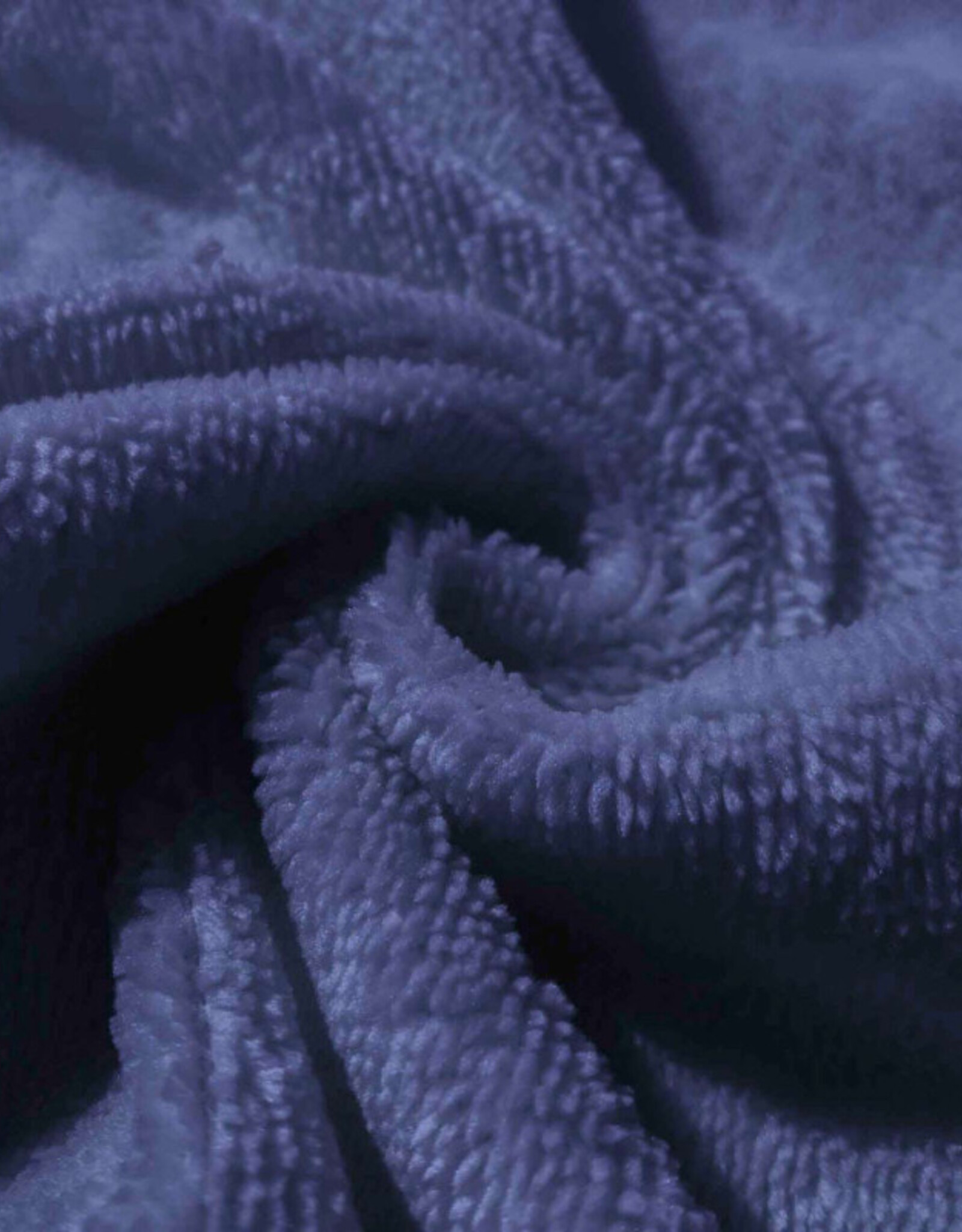 Bamboe micro terry badstof indigo