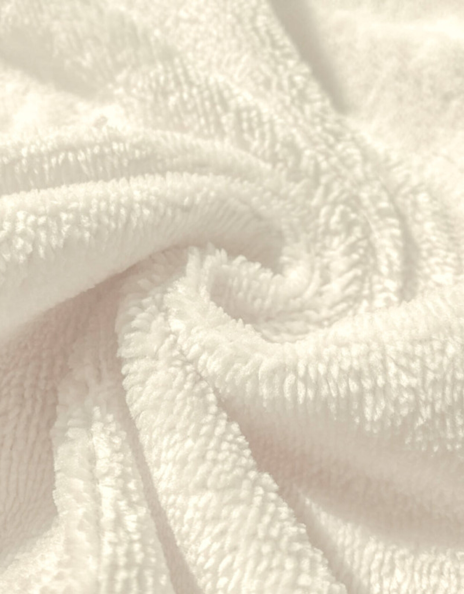 Bamboe micro terry badstof ecru