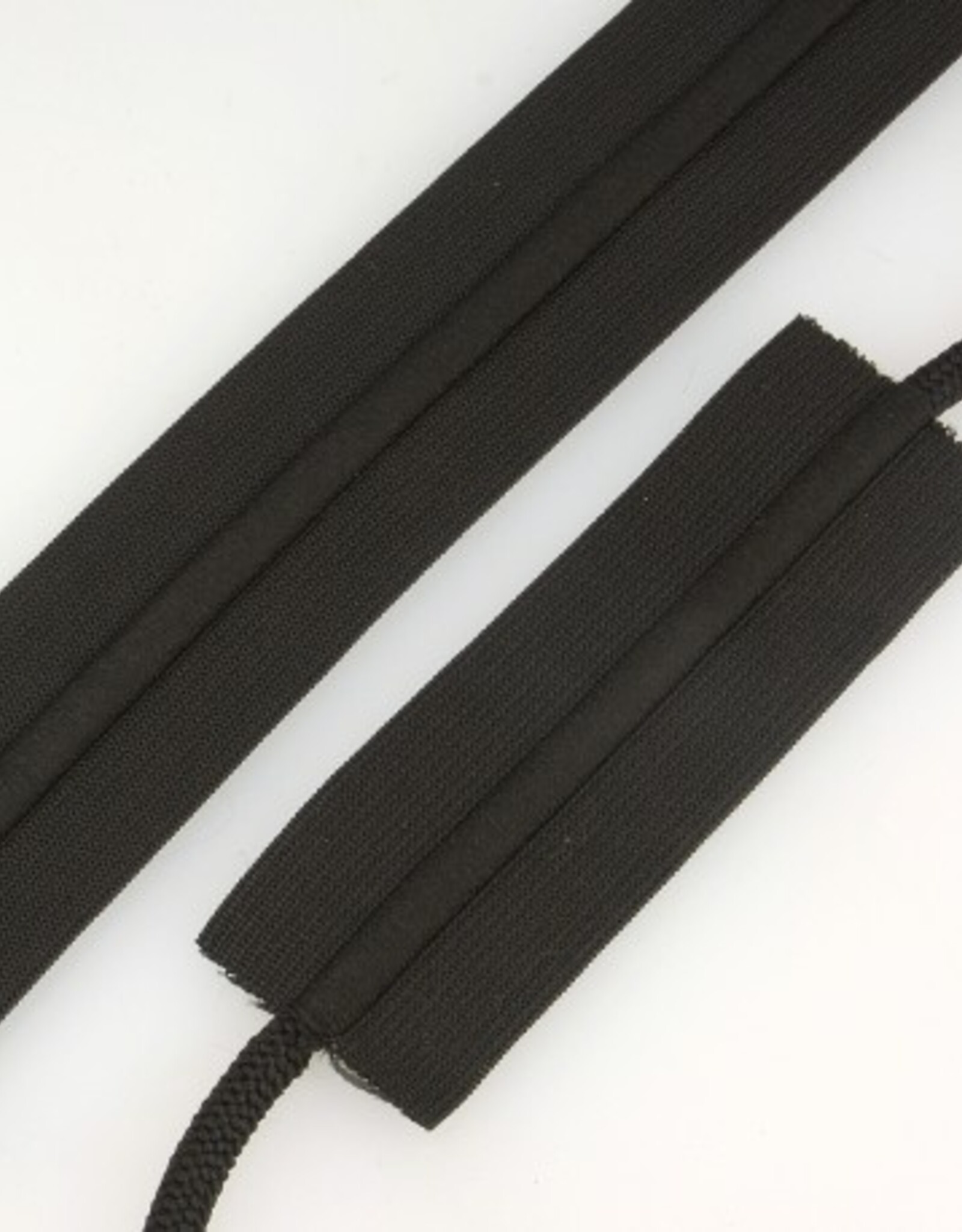 Elastiek met koord zwart 38mm