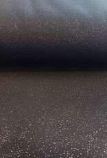 Punto Milano zwart zilveren glitters
