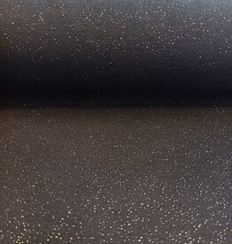 Punto Milano zwart zilveren glitters