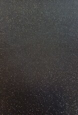 Punto Milano zwart zilveren glitters