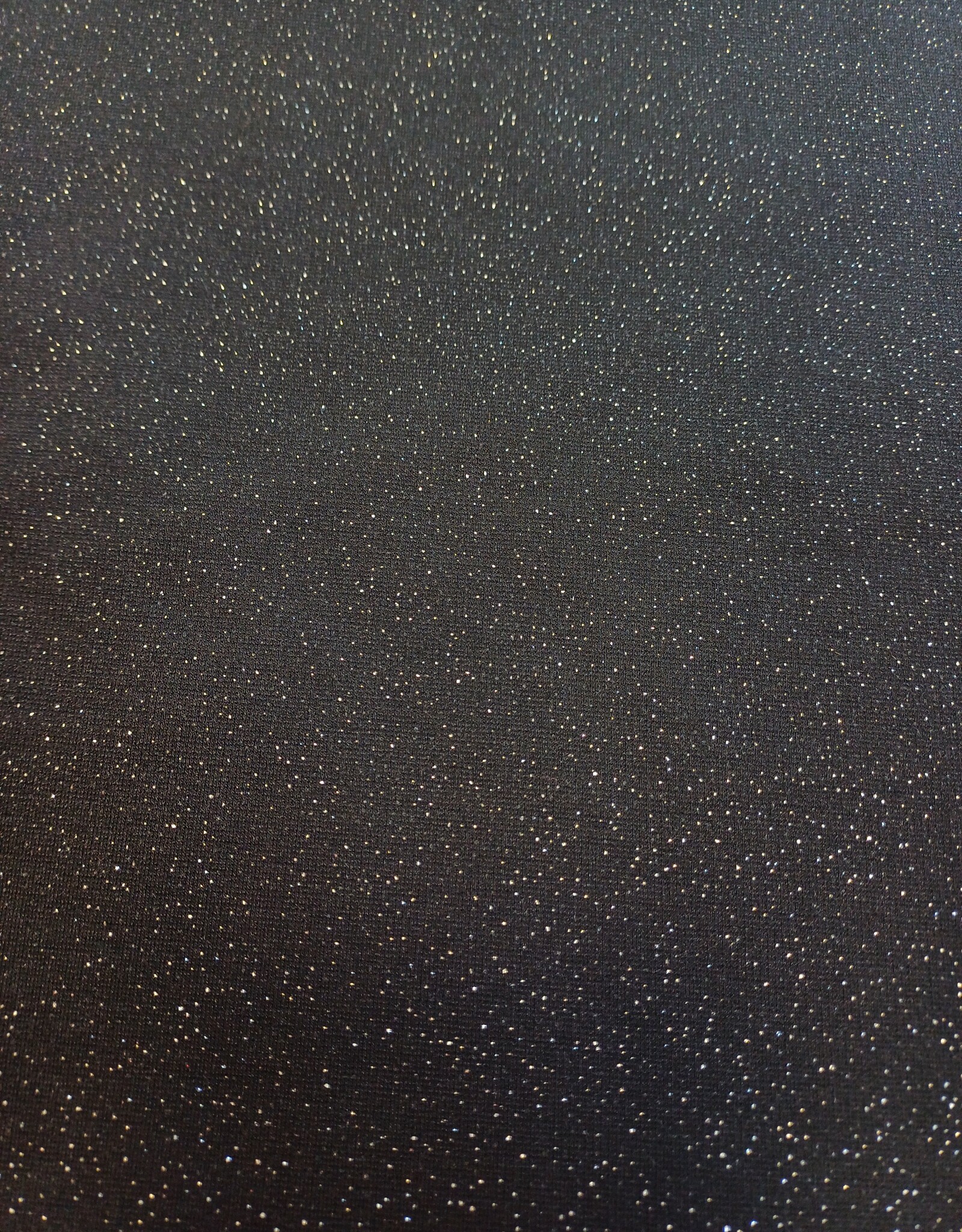 Punto Milano zwart zilveren glitters