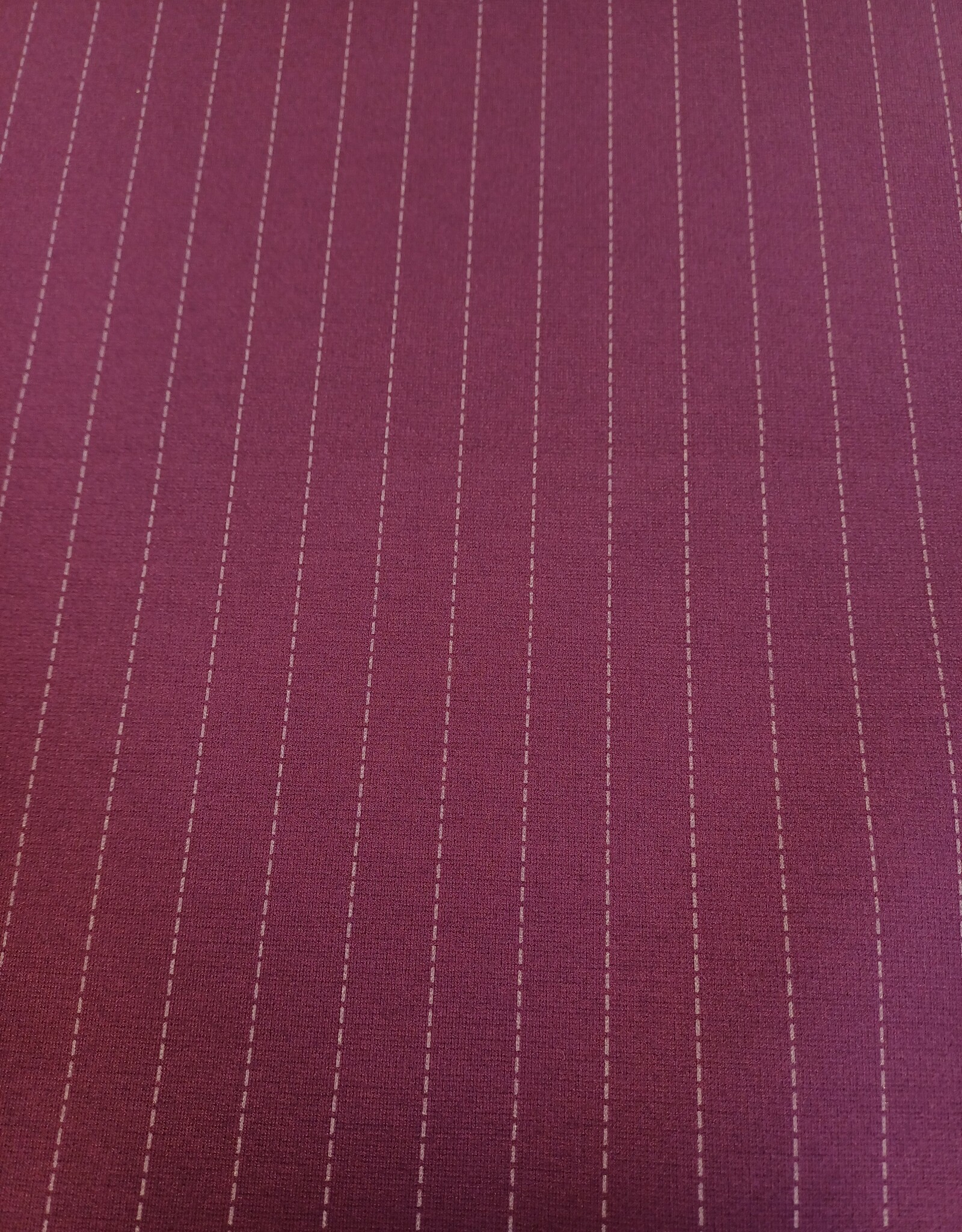 Punto Milano aubergine krijtstreep lichtpaars