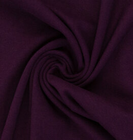 Boordstof uni aubergine