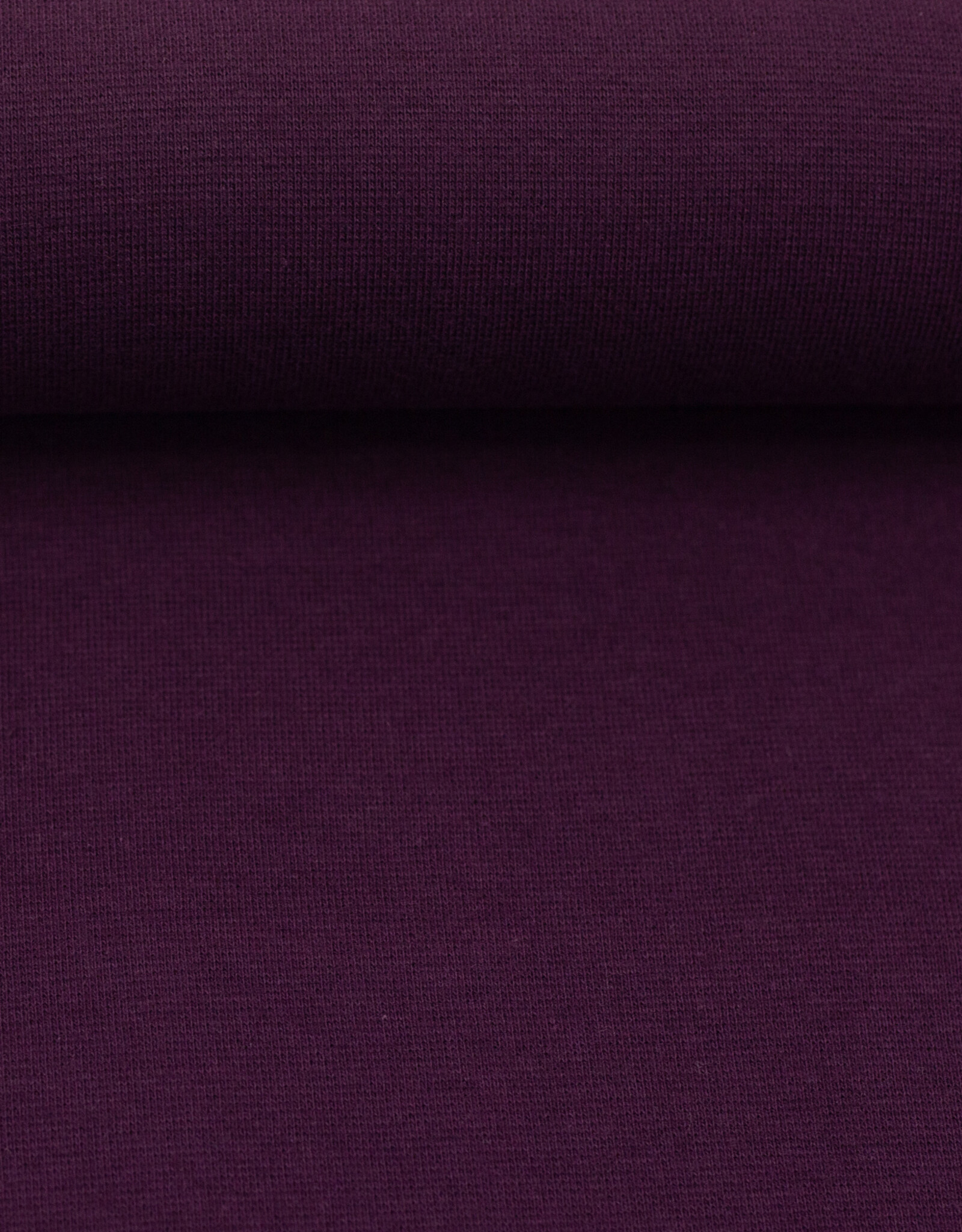 Boordstof uni aubergine
