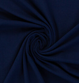Jersey katoen  uni  navy