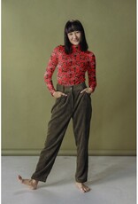 Viscose jersey digital bloemen rood