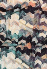 Viscose jersey digital geometric multicolour
