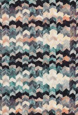 Viscose jersey digital geometric multicolour