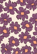 Jogging flowers mauve zand