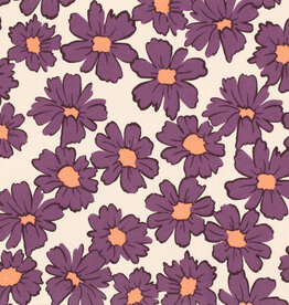 Jogging flowers mauve zand