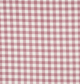 Flannel checks mauve wit