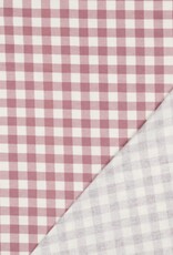 Flannel checks mauve wit