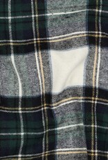 Katoen flanel check ecru groen blauw