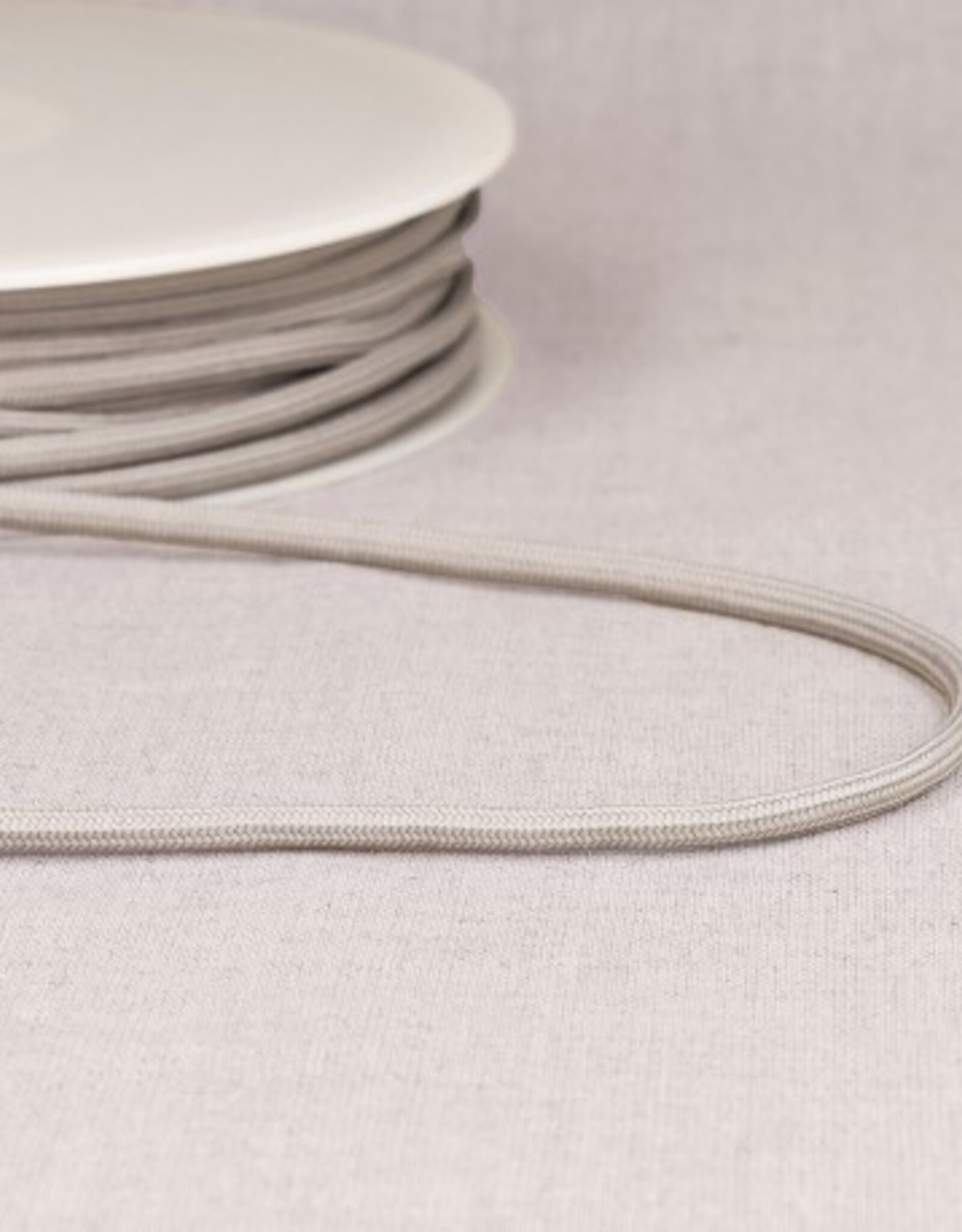 Rond zacht koord 4,5mm grijs  col 031