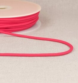 Rond zacht koord 4,5mm fuchsia  col 073